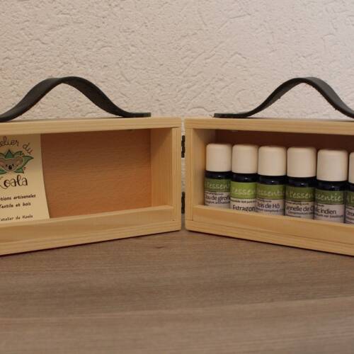 Petit coffret pour huiles essentielles