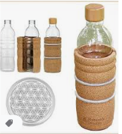 bouteille en verre logoena fleur de vie – Image 2