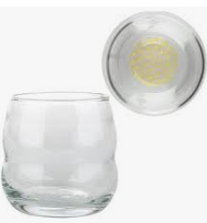 verre Mythos  fleur de vie en or 0.25L