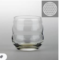 verre Mythos  fleur de vie blanche 0.25L