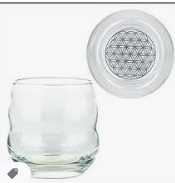 verre Mythos  fleur de vie platine 0.25L